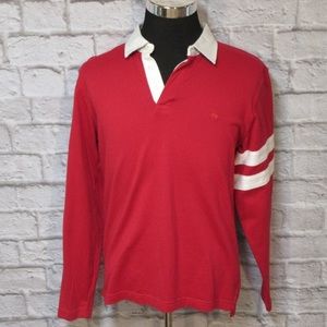 Brooks Brothers 346 Red Long Sleeve Polo